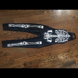 Halloween costume, skeleton jumpsuit